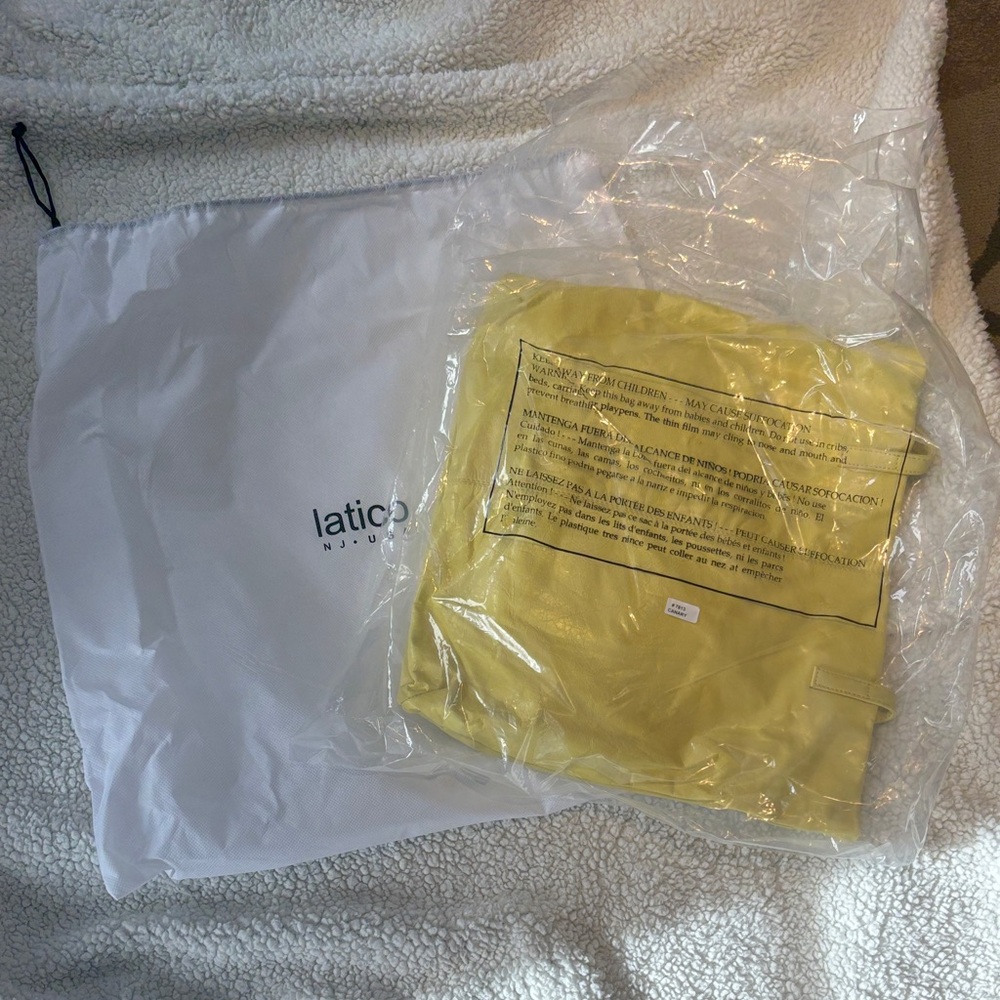 Latico Canary Yellow Leather Tote - Picture 3 of 9